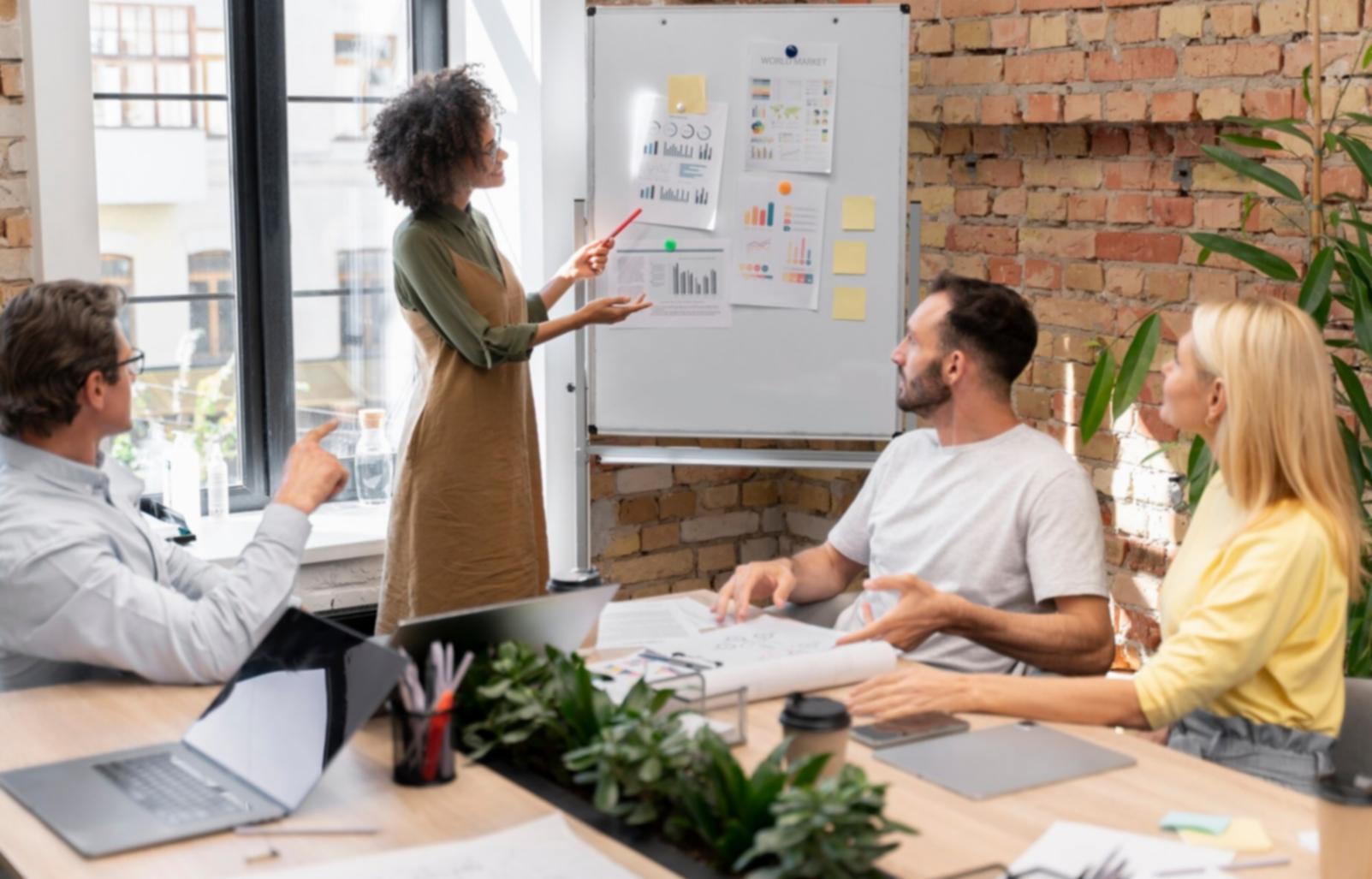 Professionelle Beratungssituation mit Kunden